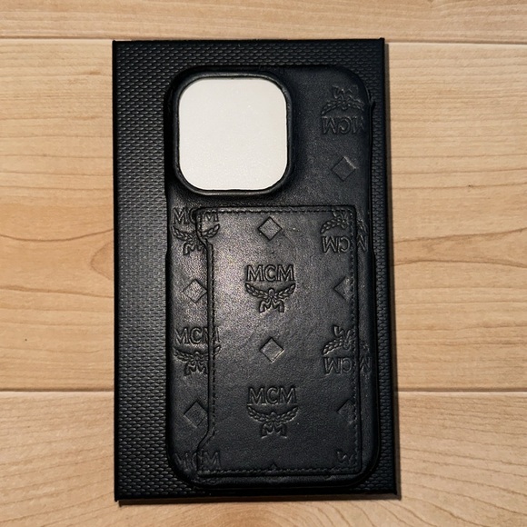 MCM iPhone 14 Pro Embossed Monogram Phone Case - Picture 7 of 12